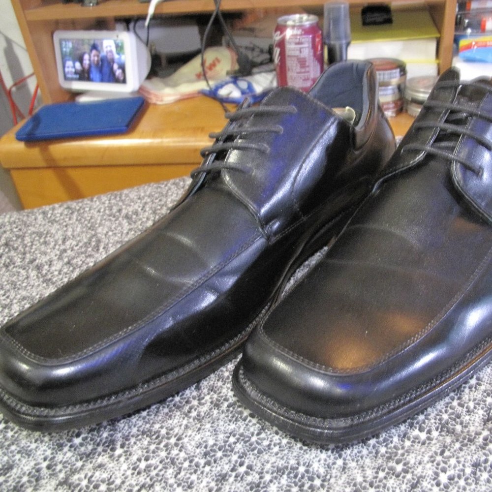 Bruno Marc Men's Black Square Toe Classic Business Dress Shoes Goldman-01 SZ 14